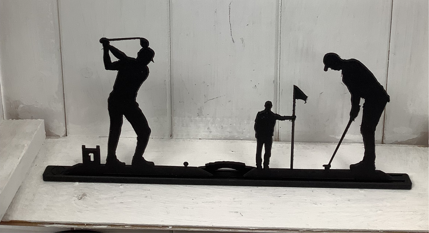 Golfing Scene Shadowshapes Topper