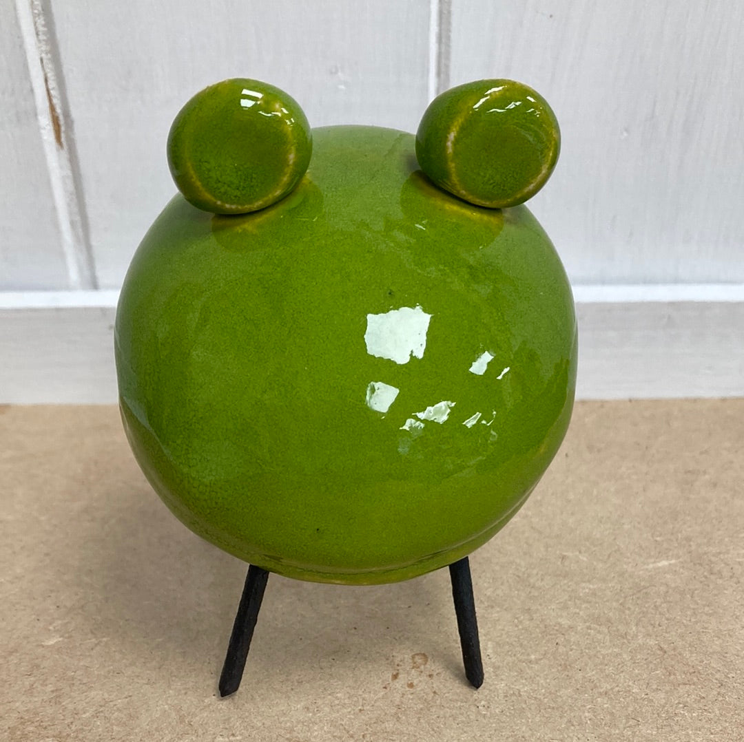 Grenouille verte souriante