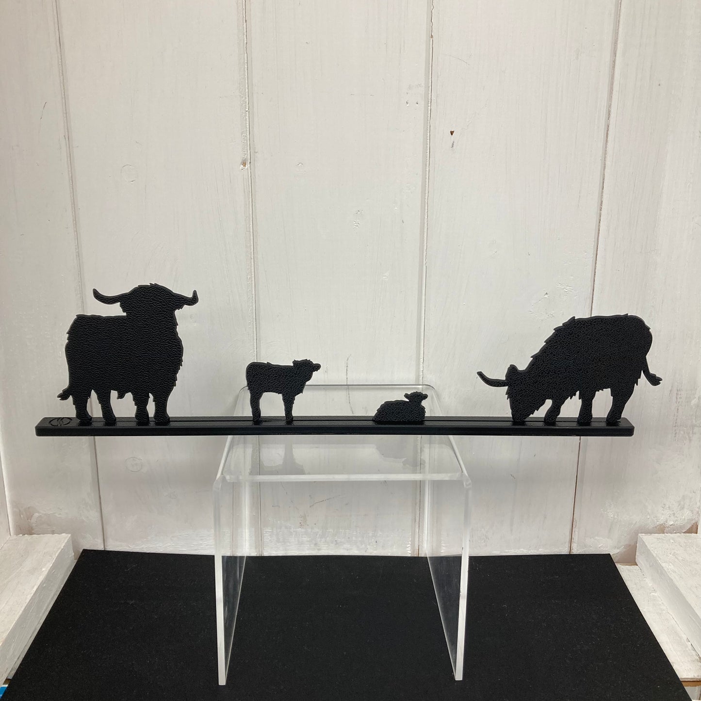 Highland Cow Family - Shape Shadows