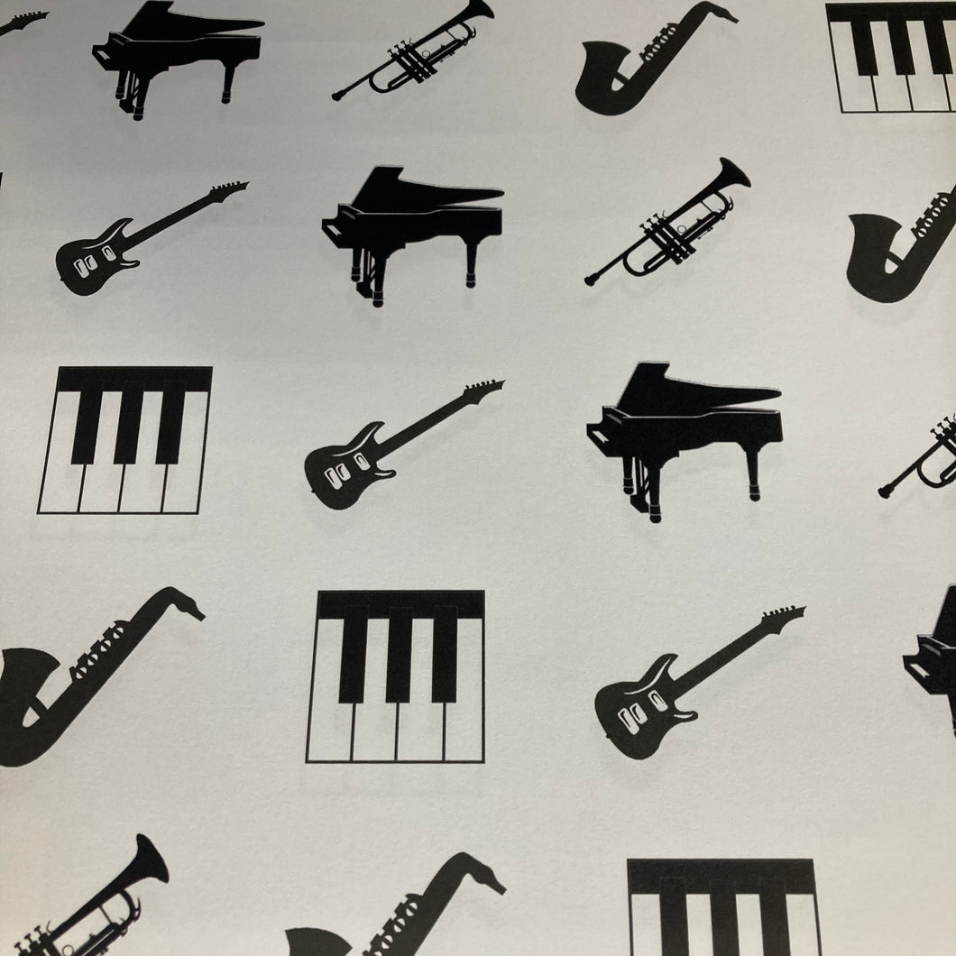 Wrapping Paper Sheet: Music Images