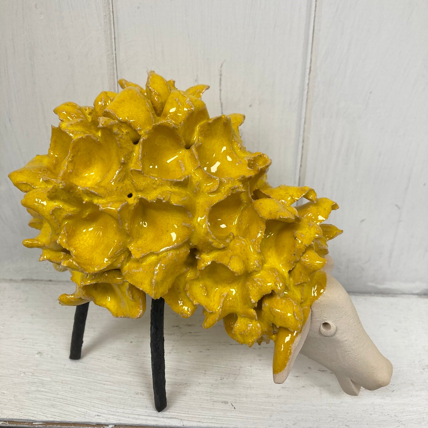 Mustard Sheep with a fluffy coat