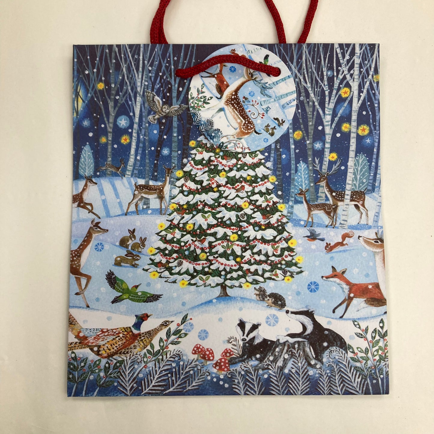 Winter Woodland Christmas Gift Bag