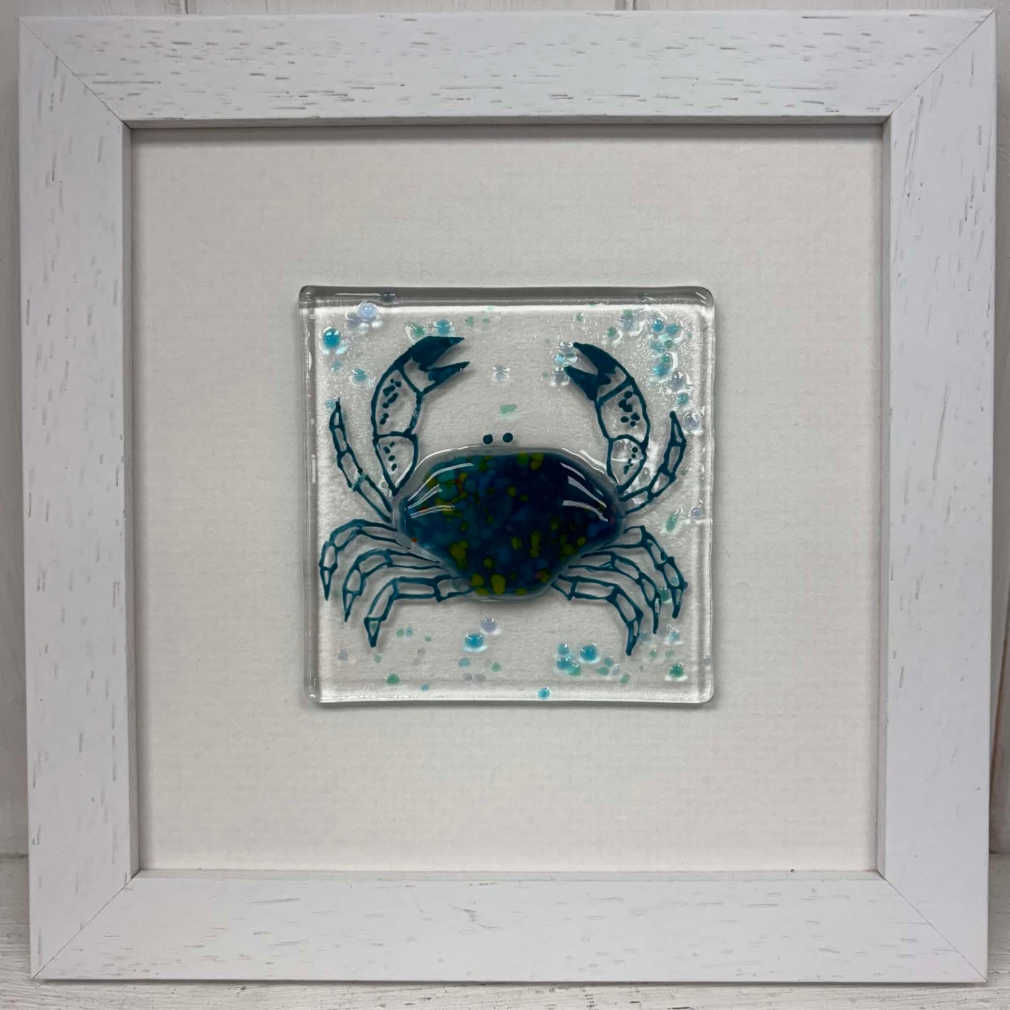 Fused Glass Art: BLUE CRAB