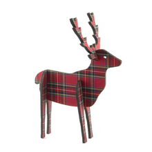 Load image into Gallery viewer, Small Standing, Wooden 3D Stags:  Liberty Fabric
