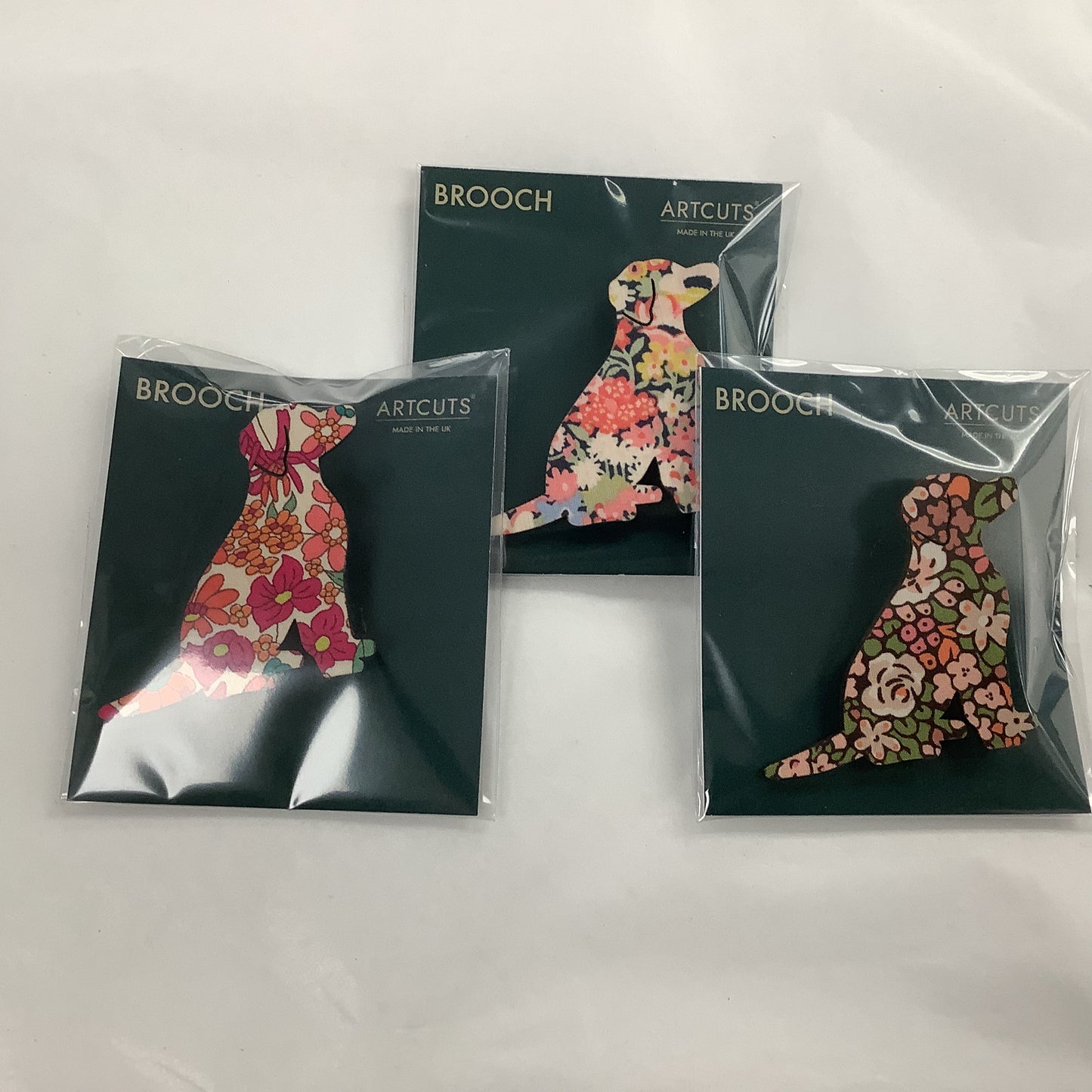 Sitting Dog Brooch