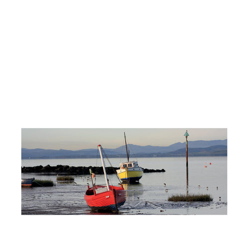 Boats on Morecambe Bay - Andy Mortimer Photograpic Card - The Coast Office