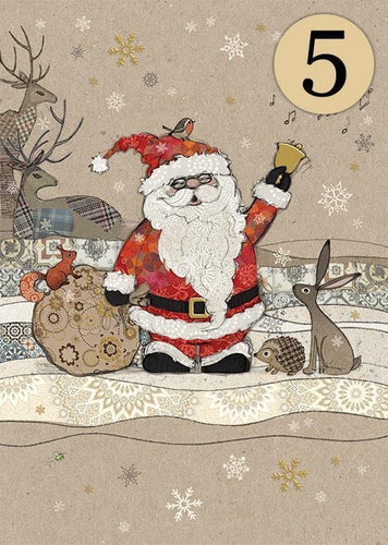 BugArt 5 Pack Christmas Cards: Santa and Friends - The Coast Office
