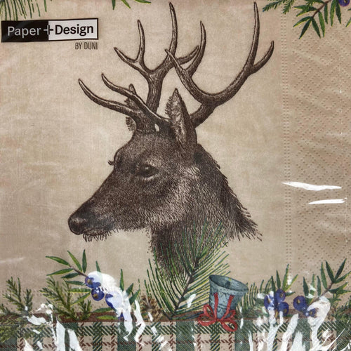 Deer 33cm napkins - The Coast Office