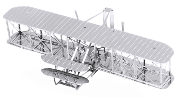 3D Metal Earth-modelset: Vliegtuig van de gebroeders Wright
