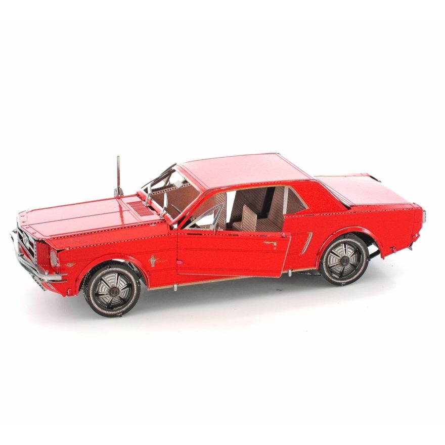 3D Metal Earth-modelset: Ford Mustang Coupé uit 1965 - Rood