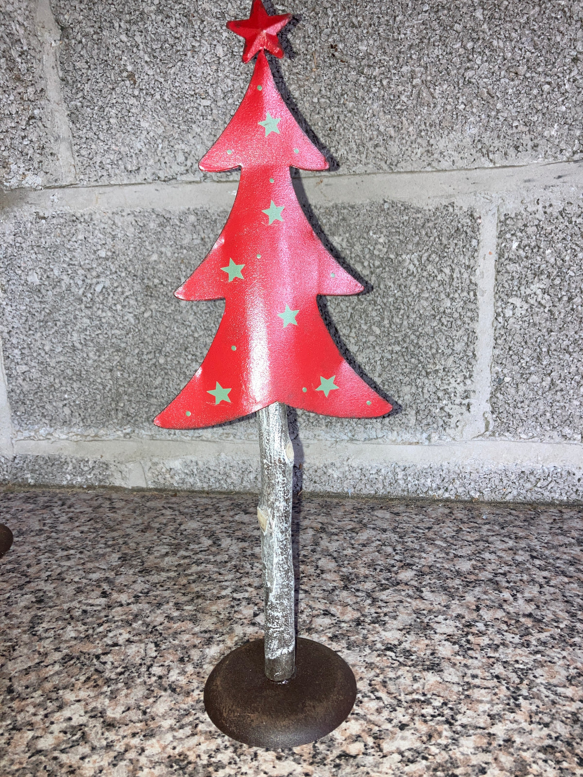 Red Tree on Plinth