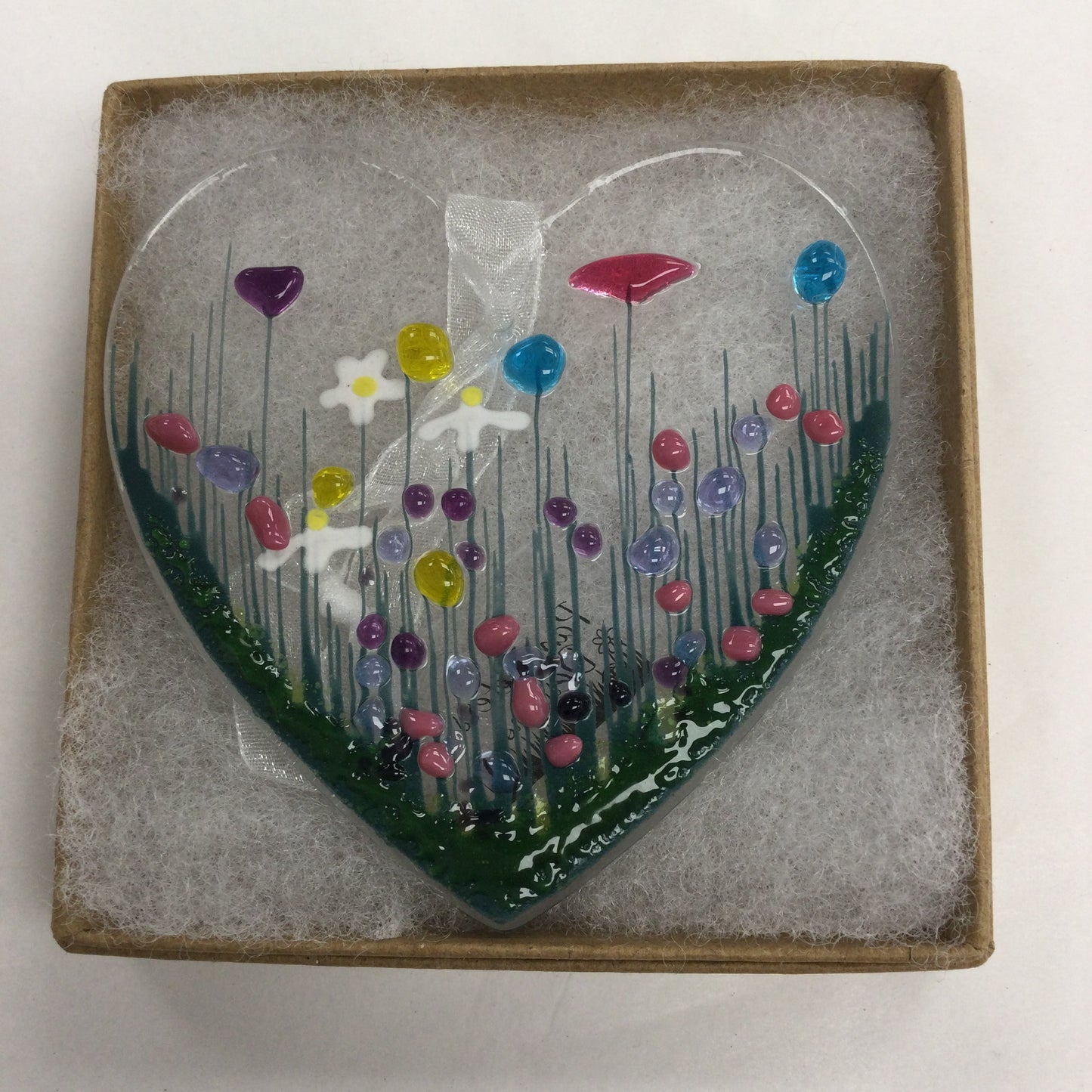 Fused Glass Heart Hangings