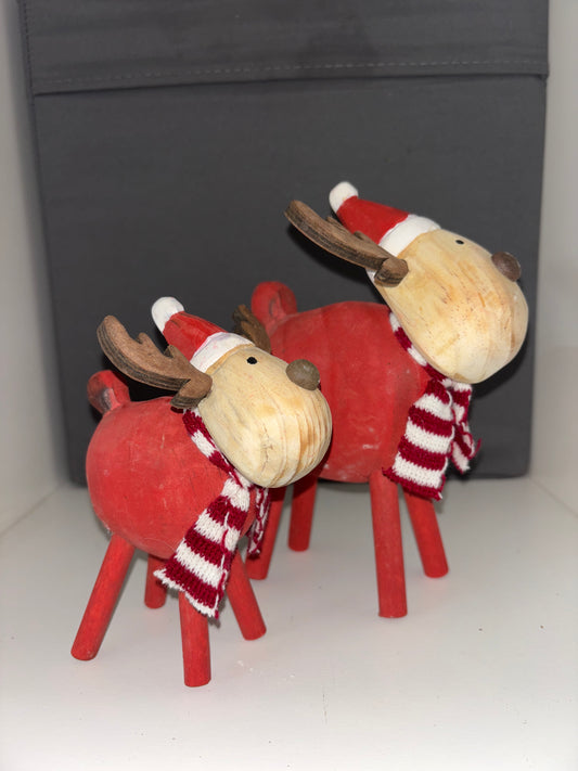 Red Standing Reindeer