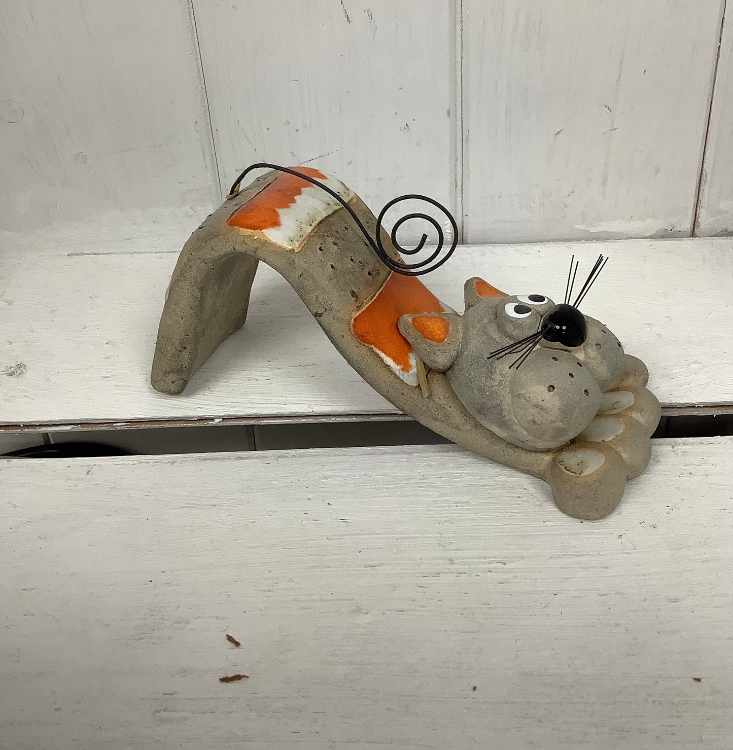 Ginger Bendy Cat with Bristle Whiskers