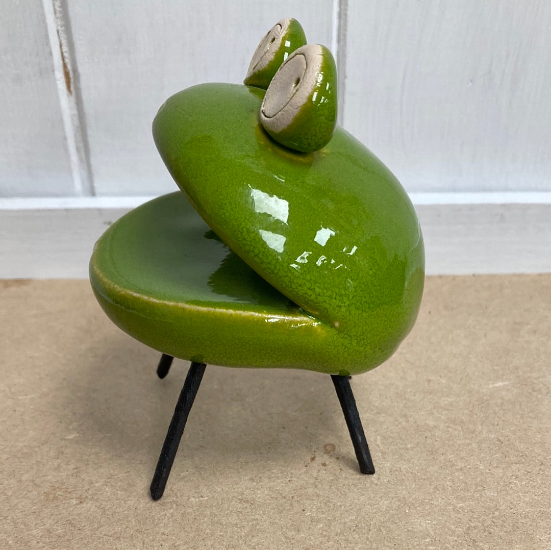 Grenouille verte souriante