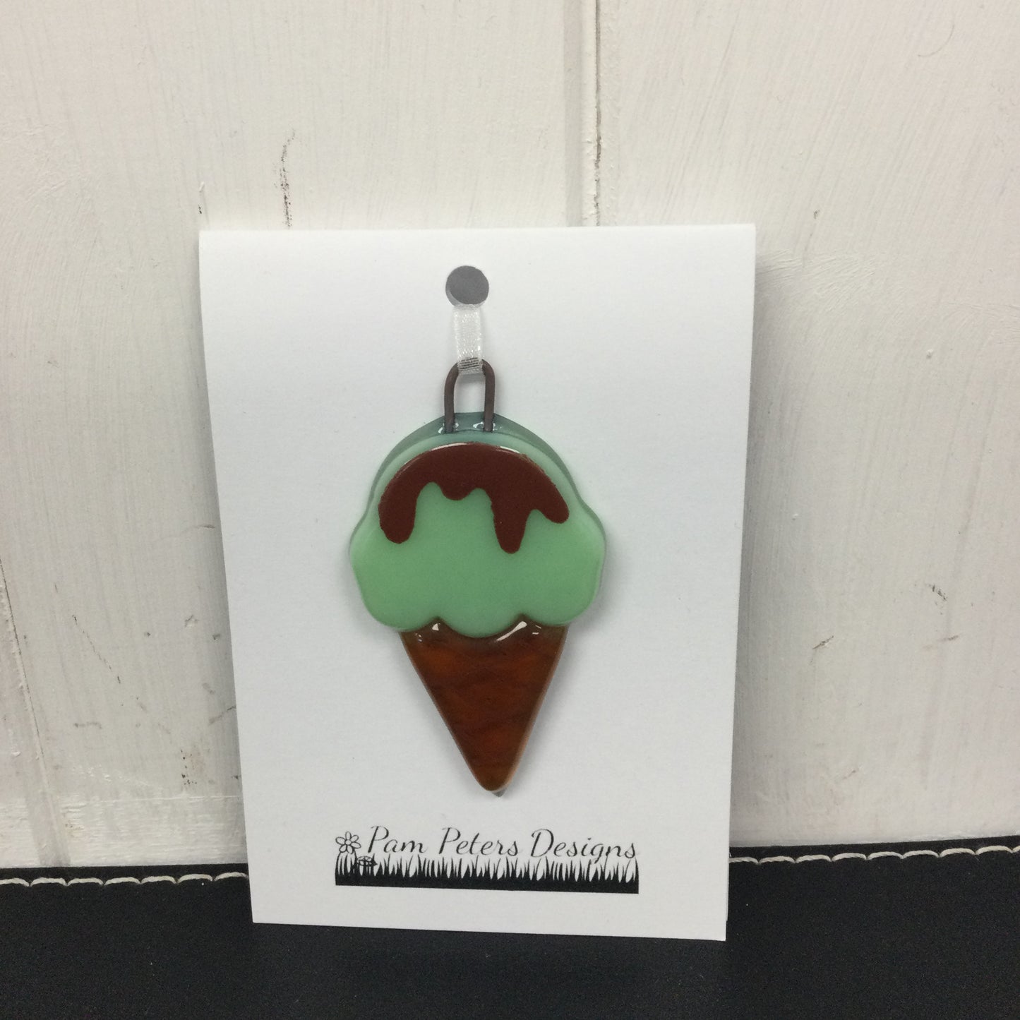 Fused Glass Ice cream Hanging