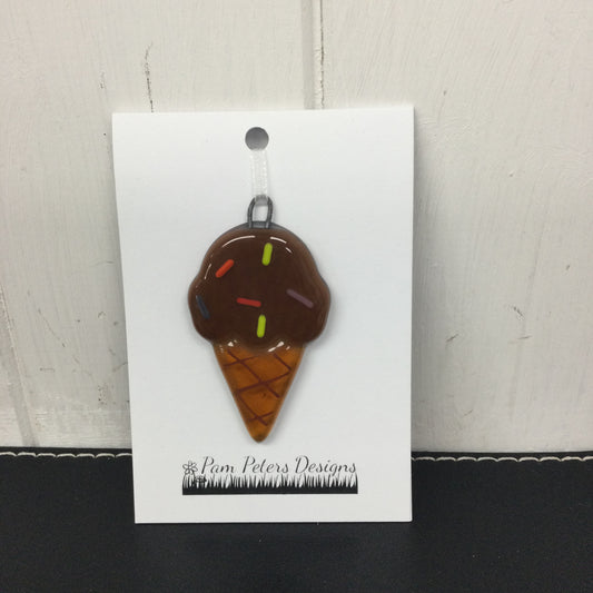 Fused Glass Ice cream Hanging