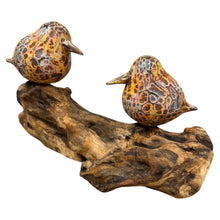 Load image into Gallery viewer, Two Painted Abstract Birds on root
