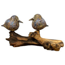 Load image into Gallery viewer, Two Painted Abstract Birds on root
