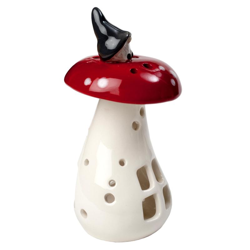 Lantern Gnome on Mushroom