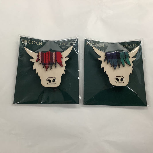Highland Coo Brooch