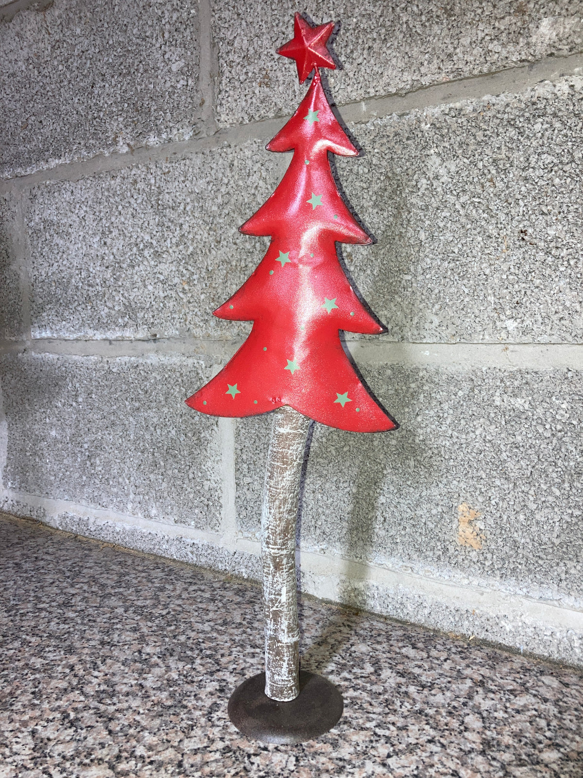 Red Tree on Plinth