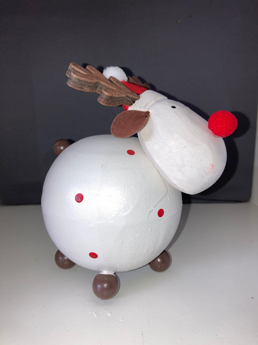 Large Standing Metal Reindeer