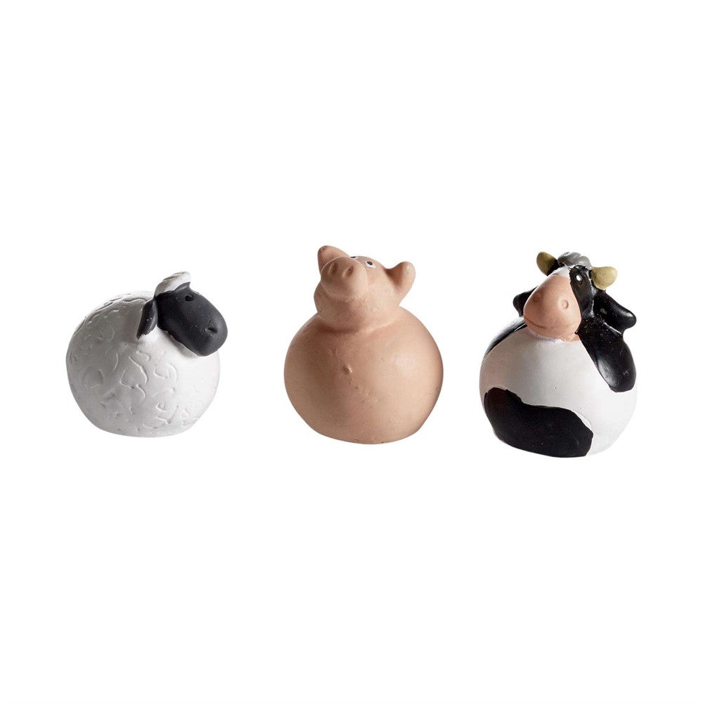 3pc Ceramic Farm Animals (Miniature)