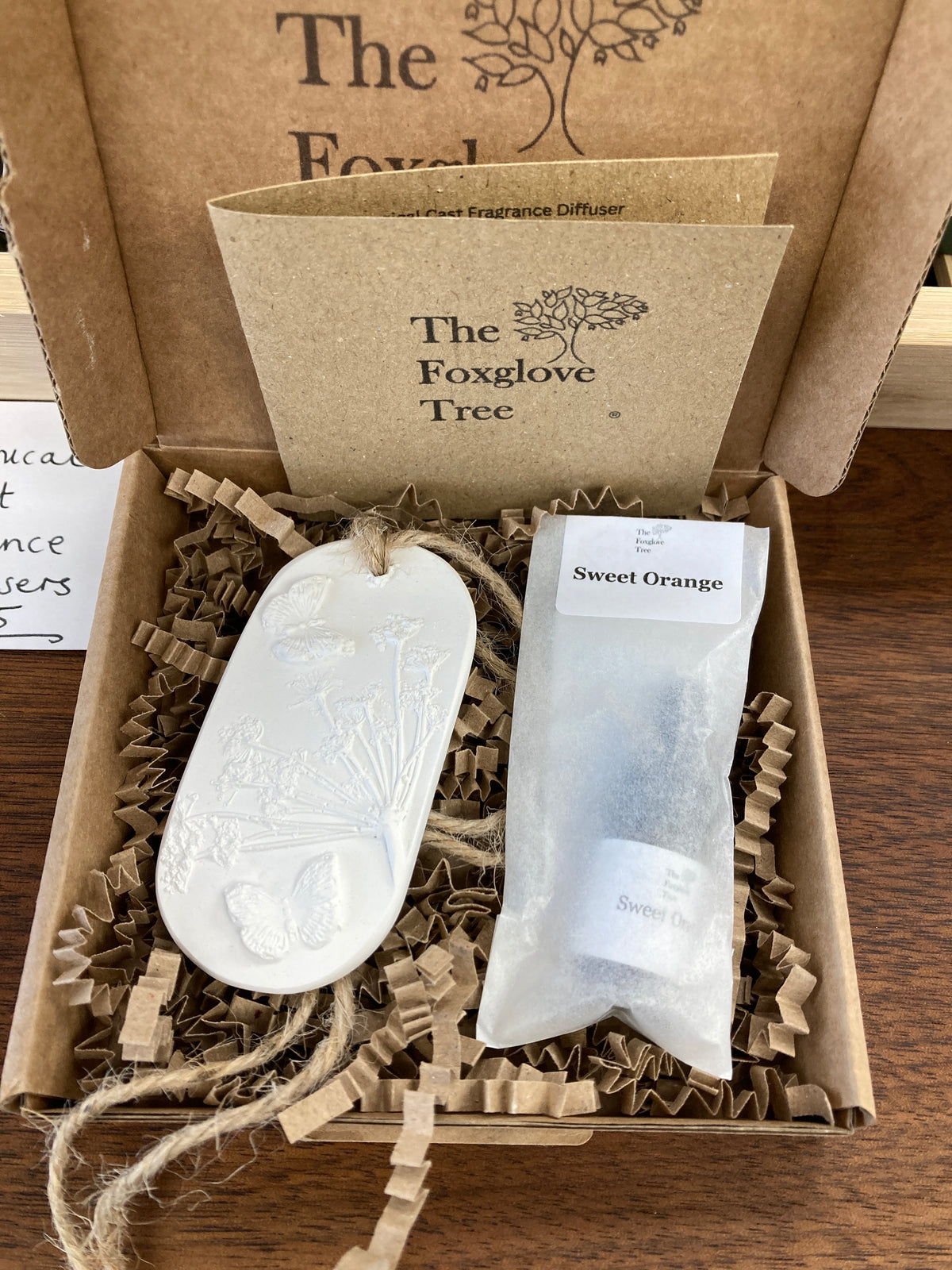 Car Diffuser:  Butterflies and Cow Parsley