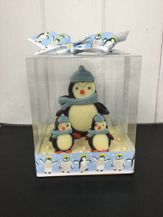 Boxed Penguin Family (Blue)