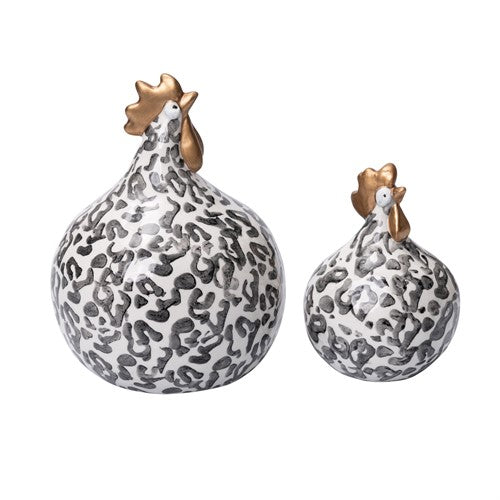 Ceramic Savanna Hens ( 2pc)