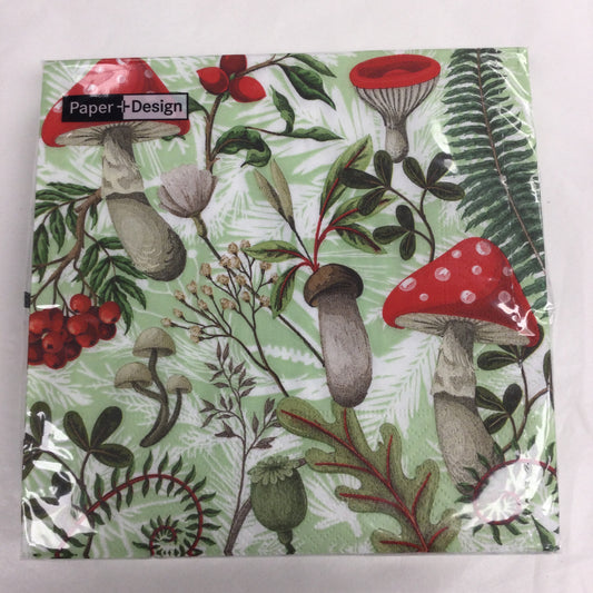 Forest Fungi Napkins 33cm