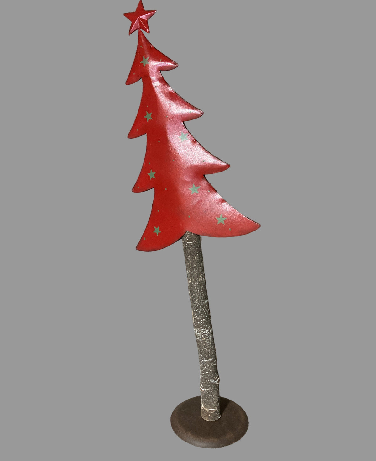 Red Tree on Plinth