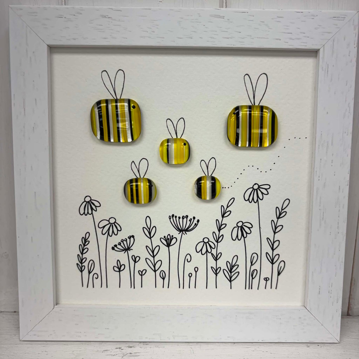 Fused Glass Art: 5 BEES