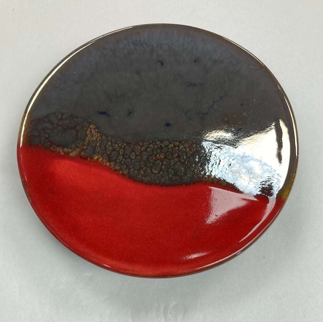 Red Round Dish