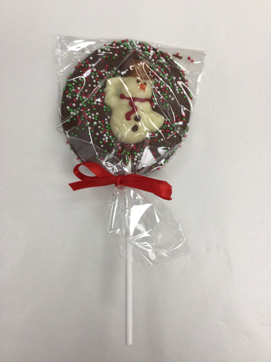 Snowman Large Lolly