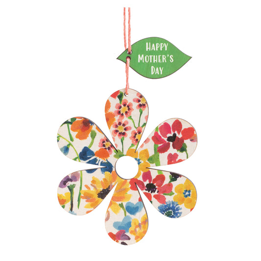 Daisy Flower Wooden Hanging