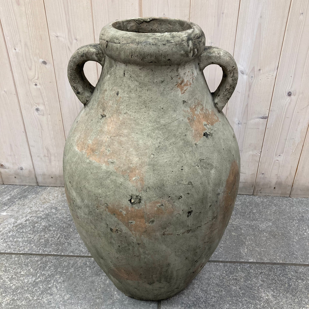 2 handled stone vase (Large)