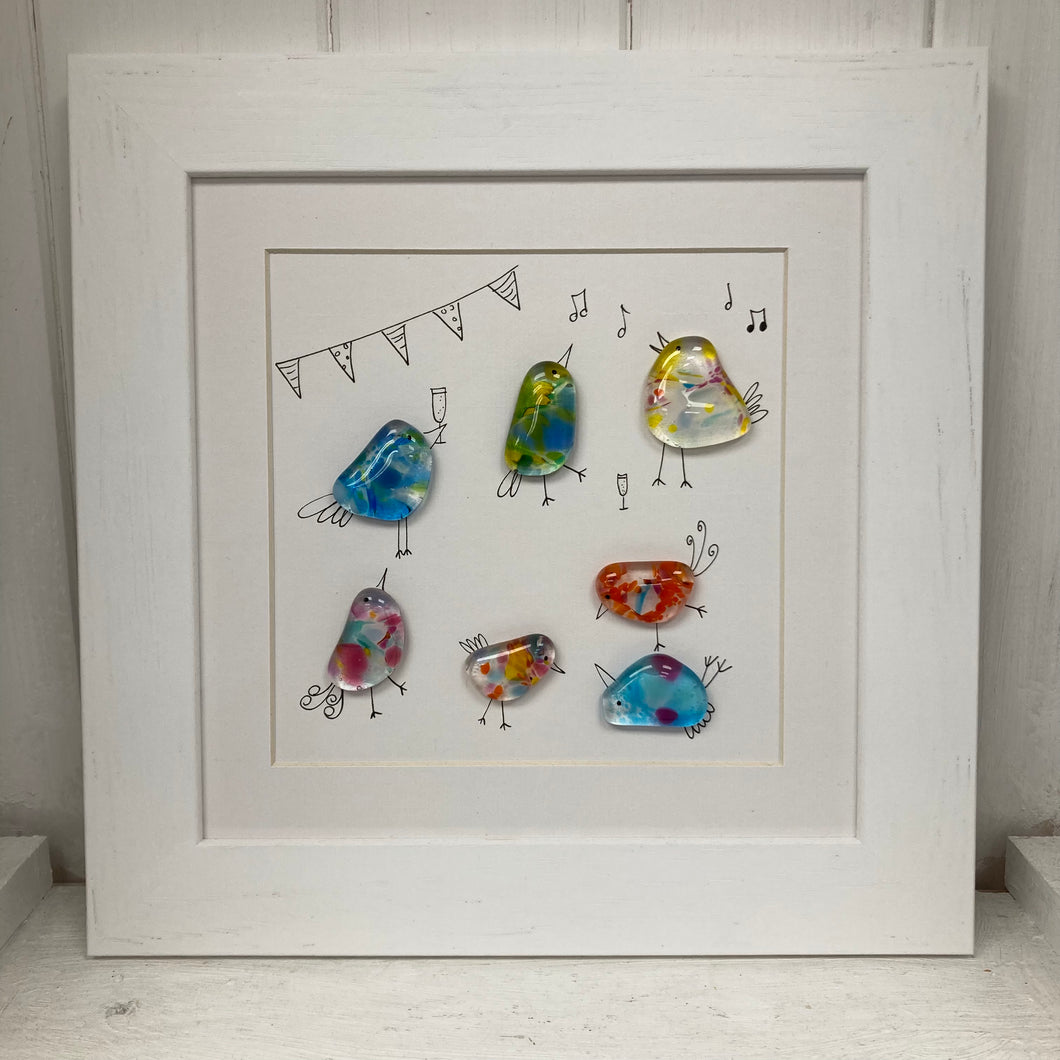 Feestvogels (vierkant)