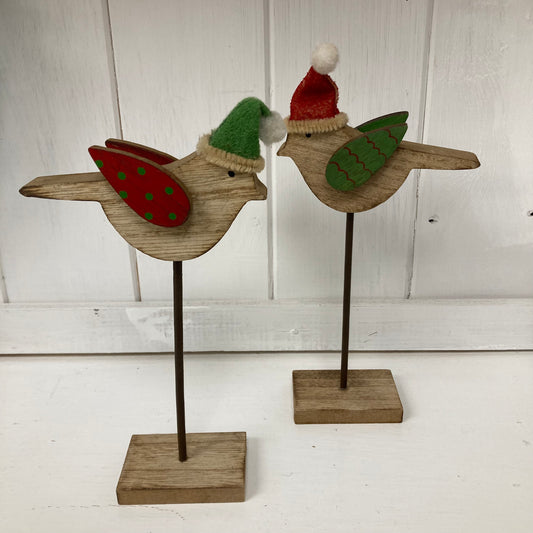 Pair of birds on plinth