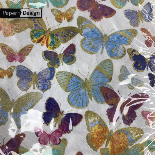 Golden Butterfiles  Napkins