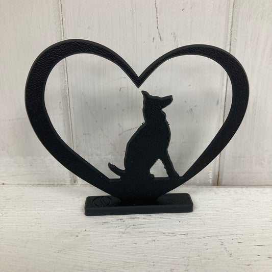 German Shepherd Heart Shape