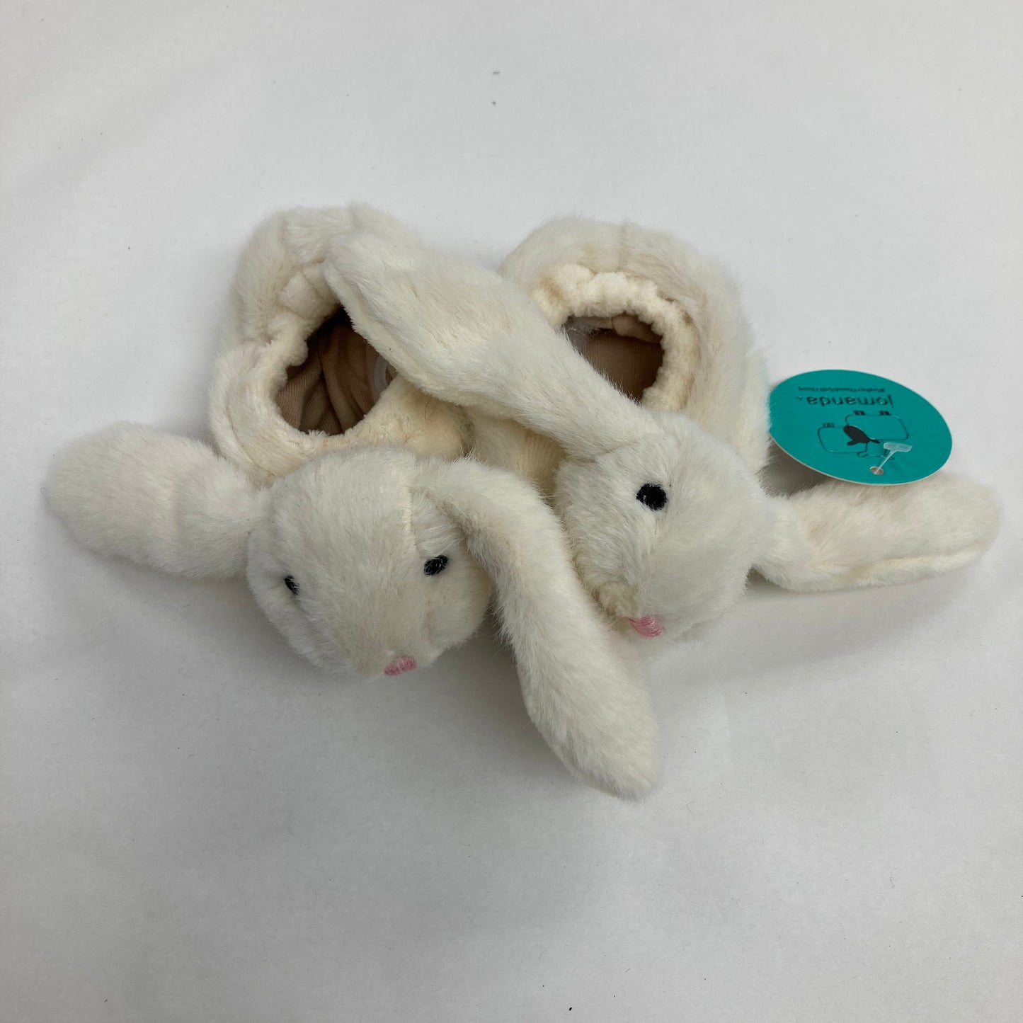 Baby Slippers: Cream Bunny