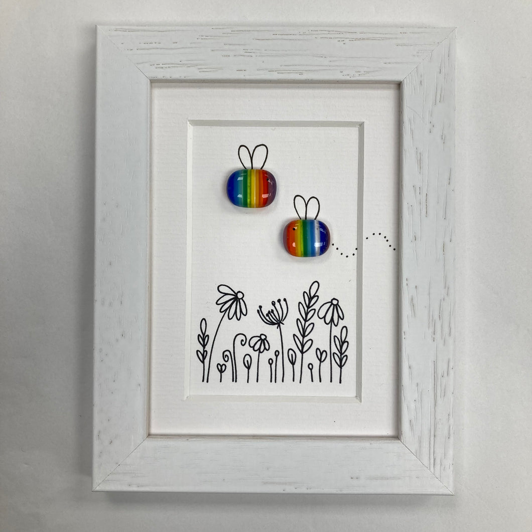 Two Rainbow Bees (Small)