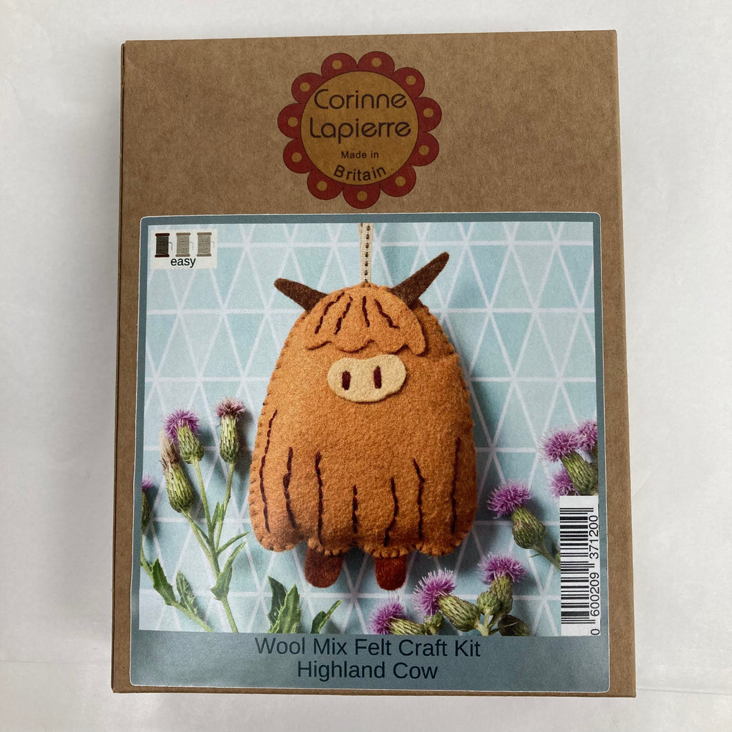 Felt Craft Kit: Highland Cow