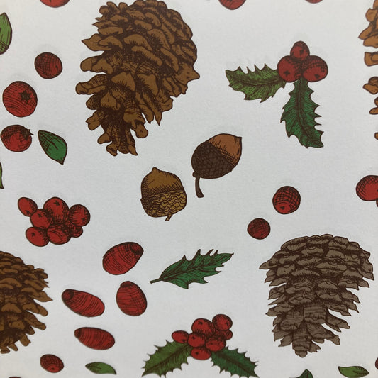 Vel gerecycleerd kerstpapier