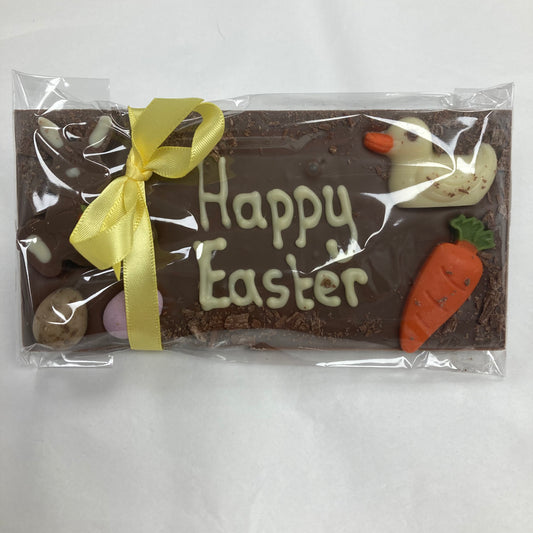 Handmade 'Happy Easter' Chocolate Bar