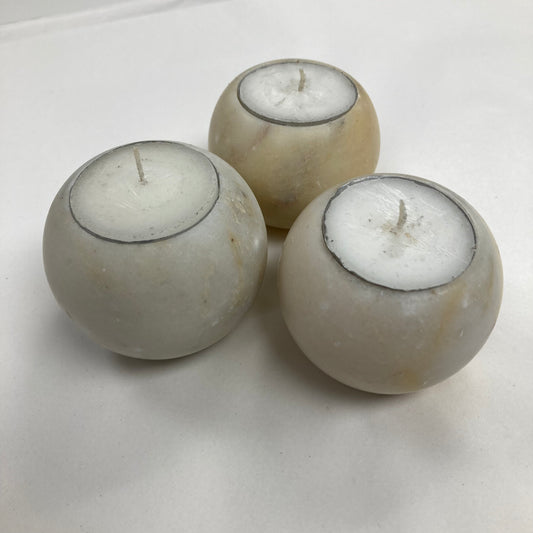 White Marble Tea Light Holder