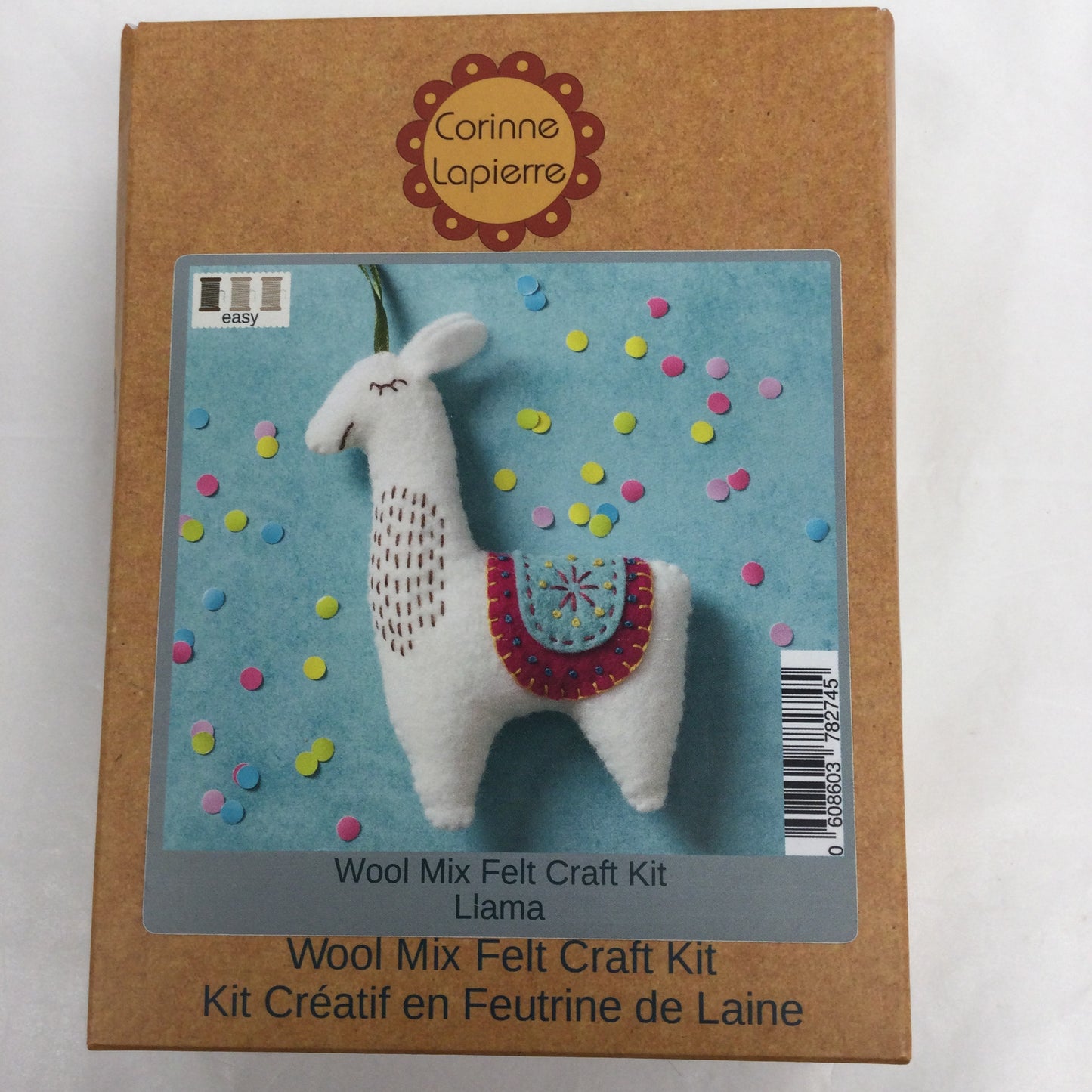 Felt Embroidery Llama
