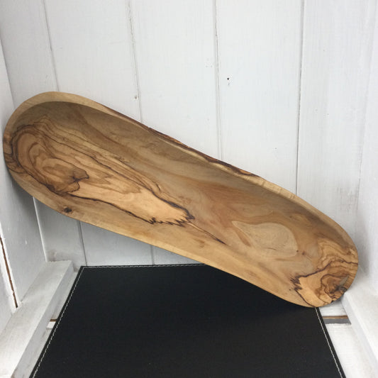 Large Boat Shaped Serving Dish (Olive Wood)